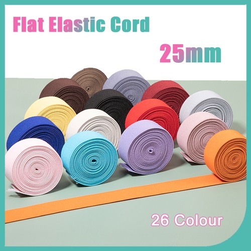 Elastico 25mm larghezza piatto - elastico,