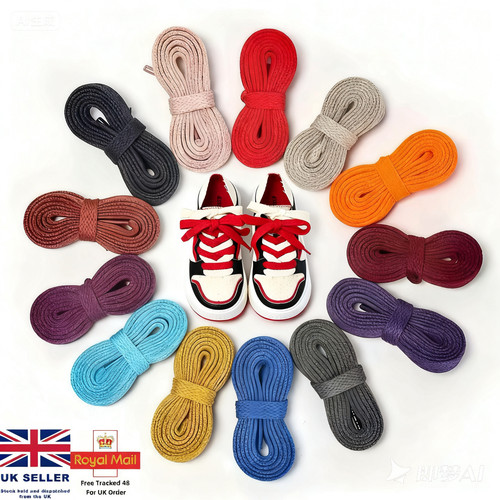 Lacci per scarpe piatti larghi