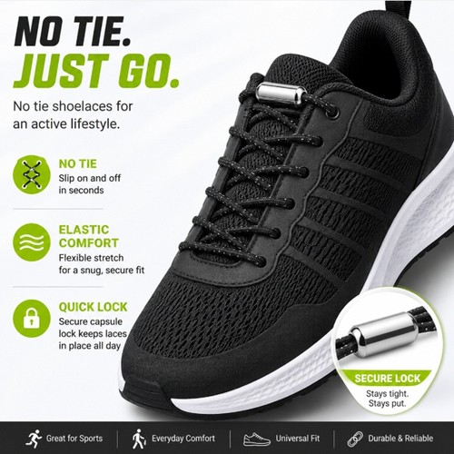 Lacci per scarpe elastici - , in